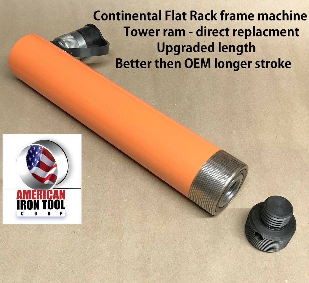 AUTO BODY FRAME MACHINE CONTINENTAL FLAT RACK 10 TON TOWER REPLACE CYLINDER RAM