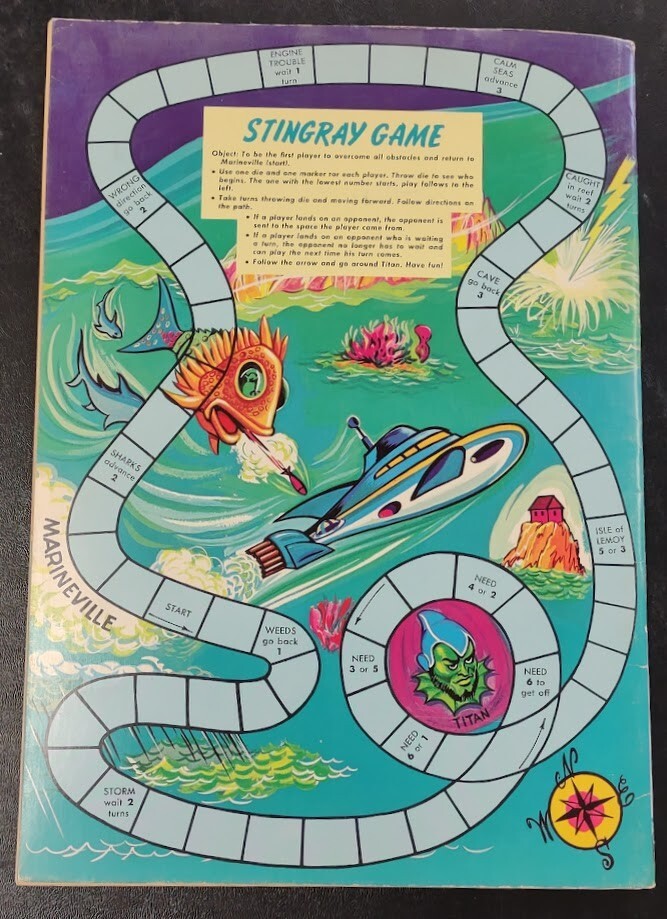 Whitman STINGRAY Sticker Fun Book Partially Used