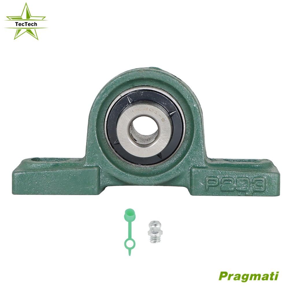 4 Pcs UCP201-8 1/2" Bore Solid Base Pillow Block Bearing Self Aligning 2 Bolt
