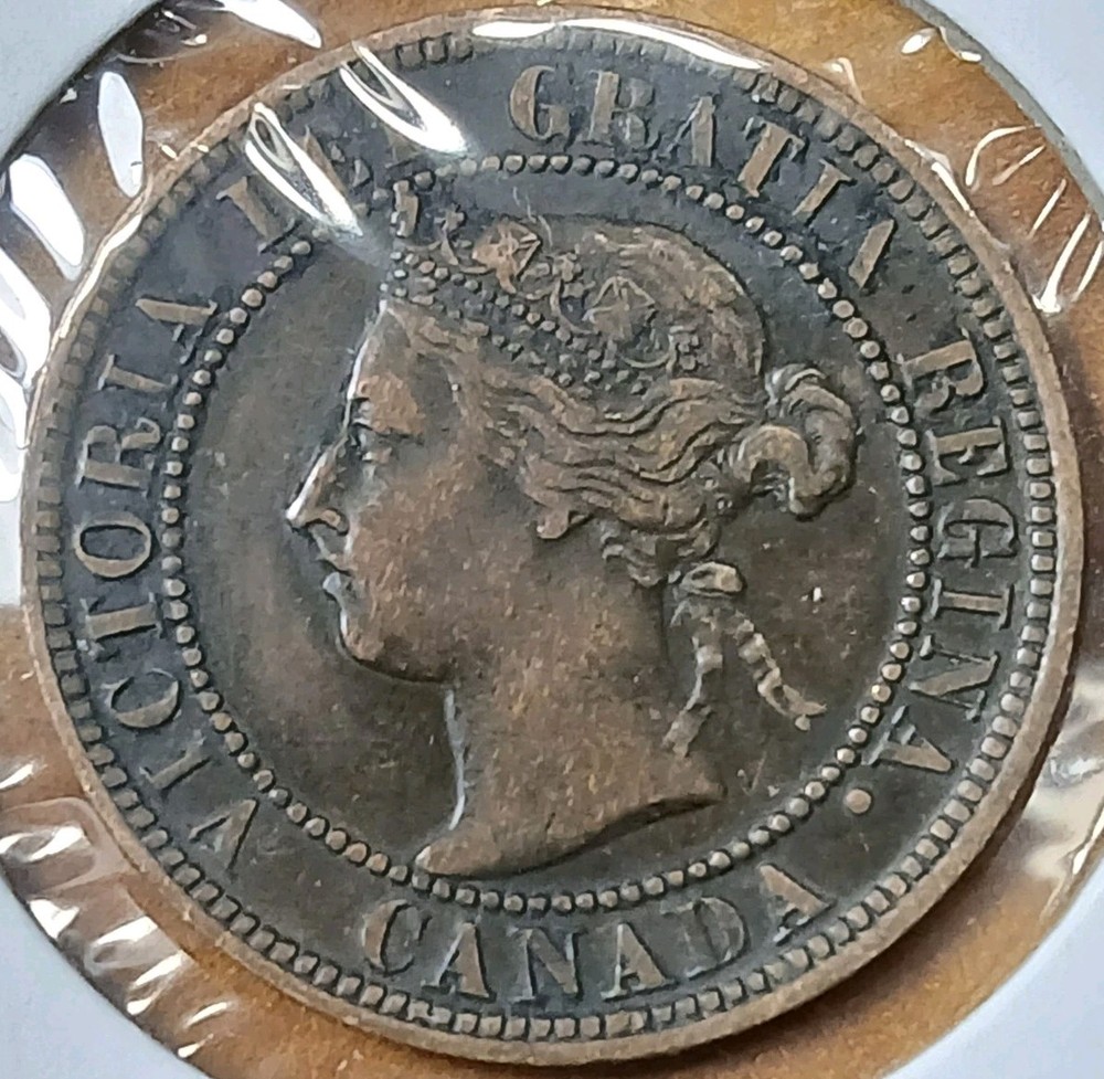 1896 Canada Queen Victoria Cent VF #2