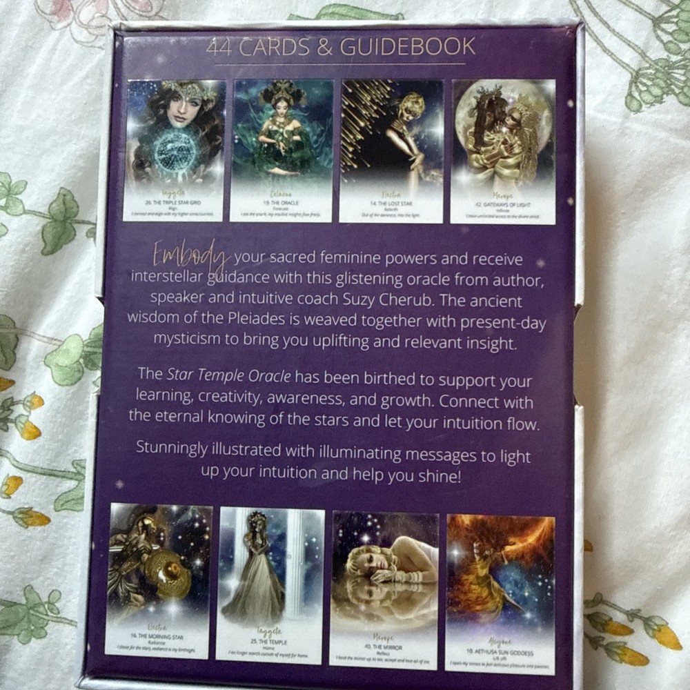 Star Temple Oracle Deck, "Feminine Powers," 44 Cards & Guidebook