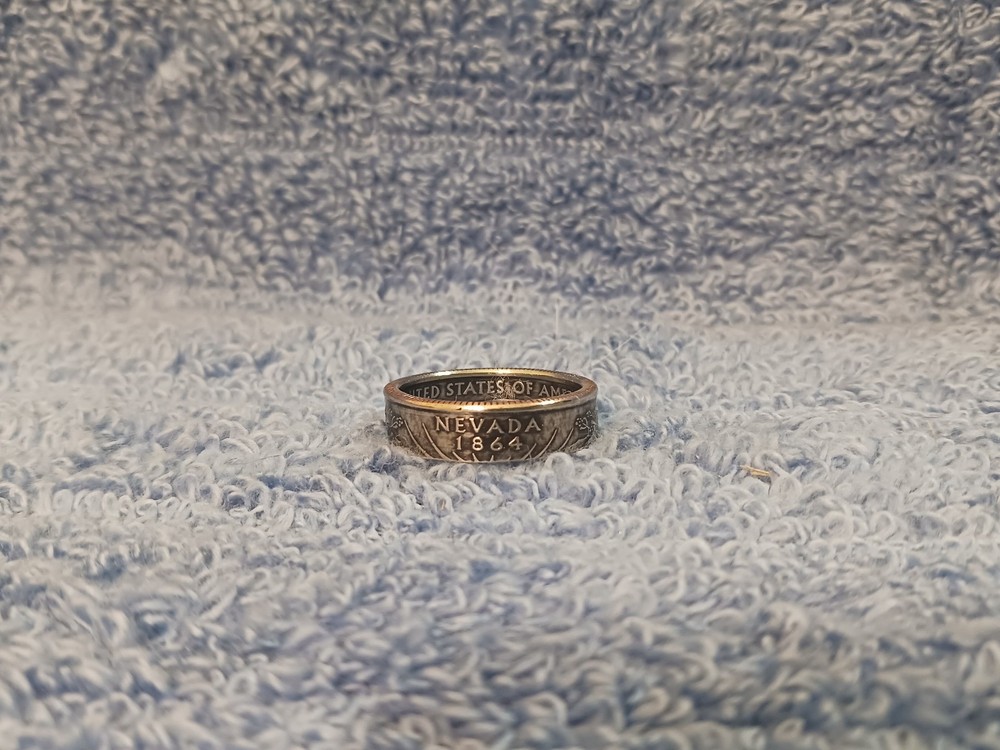 NEVADA State Washington Quarters coin ring 9-1/2 (2006) clad