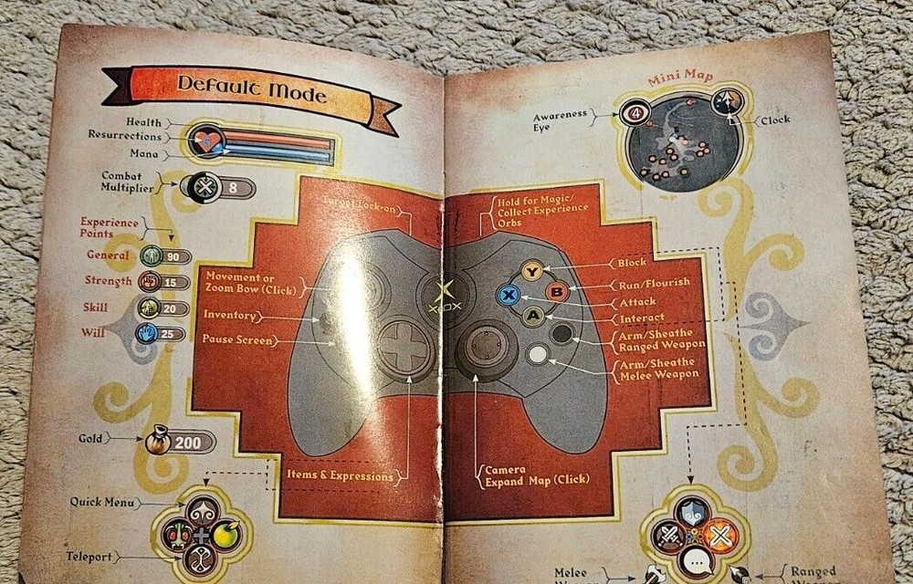 Fable XBOX Manual
