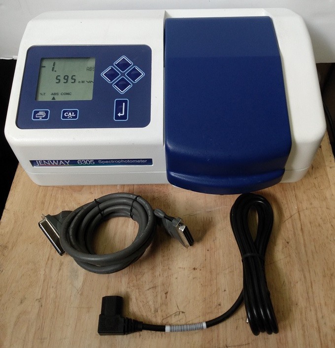 Jenway 6305 Spectrophotometer MAY 2006 Powers On Includes Cables