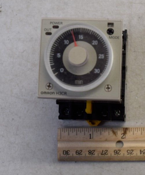 Omron H3CR-A Timer Module with Omron P2CF-11-E