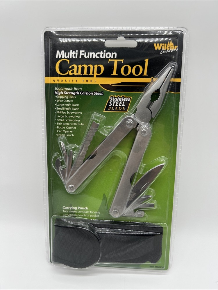 Multi Function Camp Tool New In Package Wilcor Outdoors With Cary Pouch