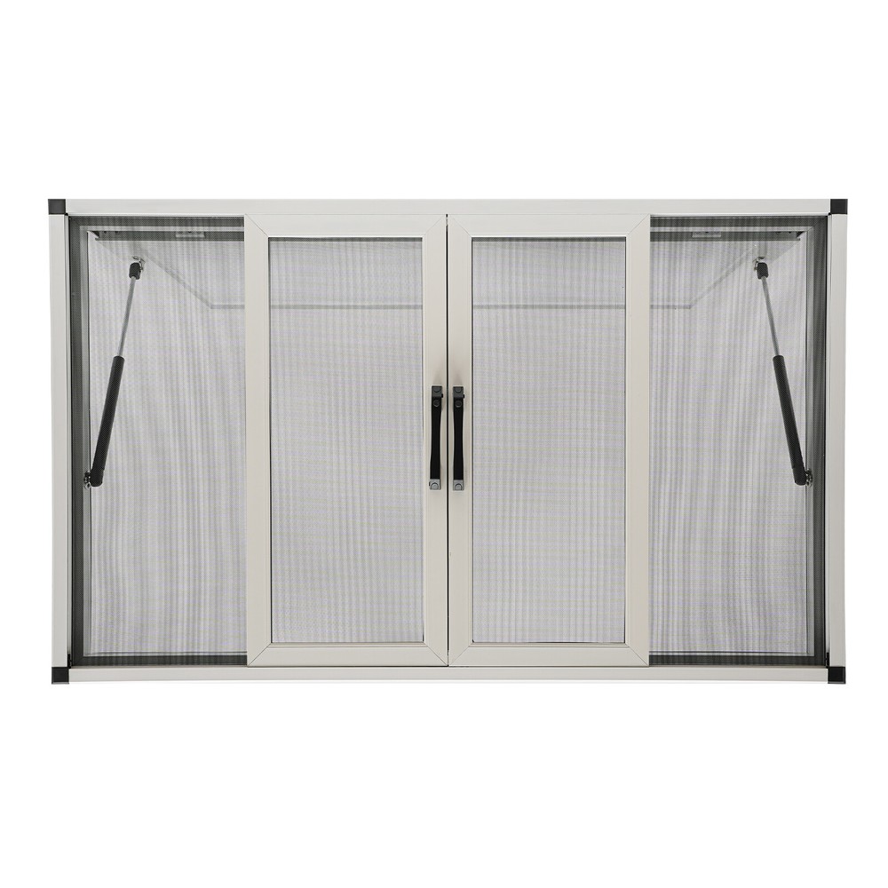 48"LX30"W in Concession Stand Trailer Serving Window w/ 4 Screen Windows & Hooks