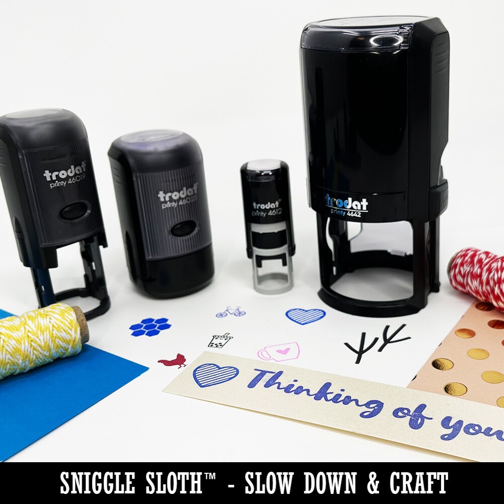 Cute Car Self-Inking Rubber Stamp Ink Stamper