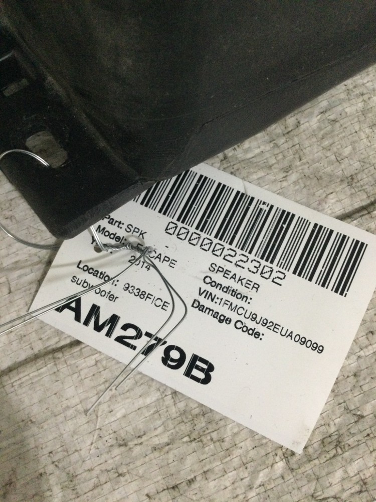 2014 Ford Escape Subwoofer Speaker 526378 OEM
