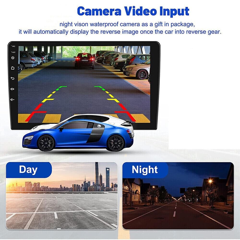 Android 13 Double Din Stereo for Mustang 2015-2021 Carplay Android Auto GPS