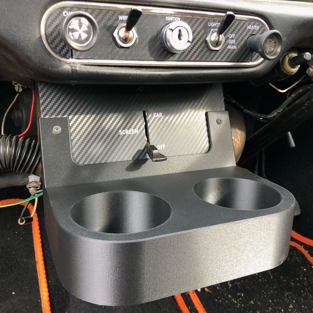 Classic Mini Front Cup Holder - Heater Mounted