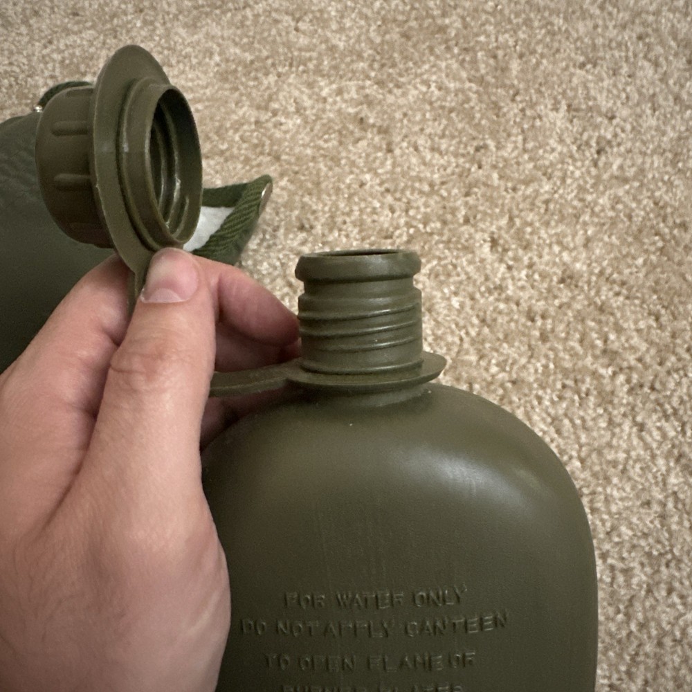 Plastic Canteen Military Green