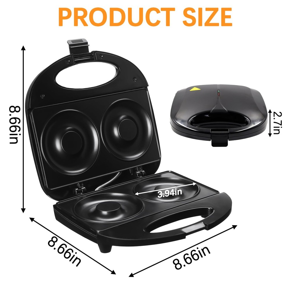 Donut Maker，Mini donut machine，Mini Donut Maker Machine Doughnut Maker,2 Extr...