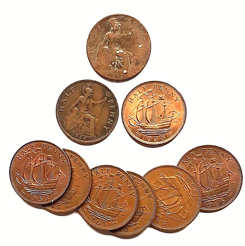 UK Half Pennies