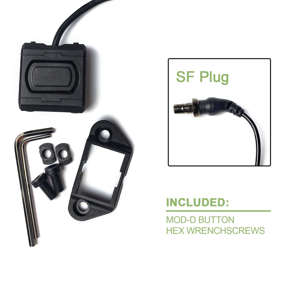 Fit Mlok Rail M300 M600 M951 Flashlight Switch Mod Button Remote Pressure Switch