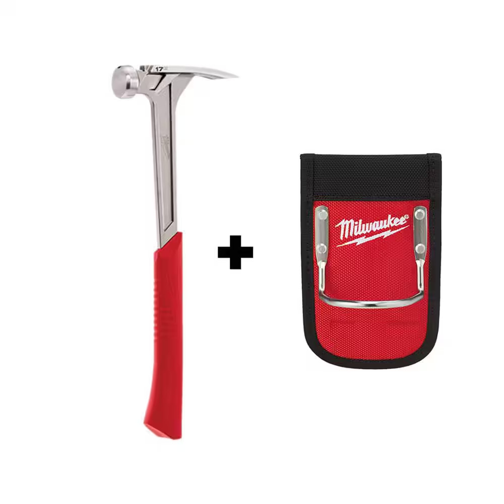 17 Oz. Smooth Face Framing Hammer with Hammer Loop