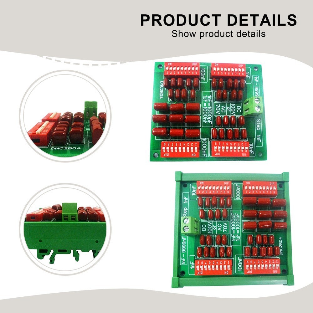 Adjustable Capacitor Module 1nF 9999nF for Rapid Experimentation and Testing