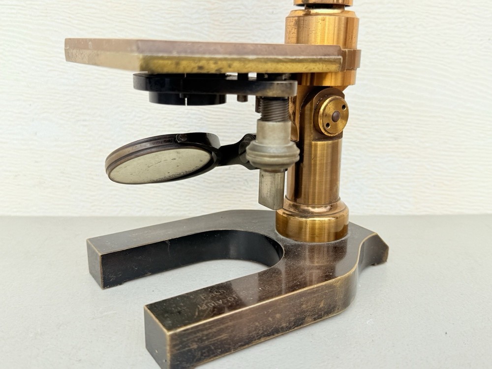 Antique E. Leitz Wetzlar Brass Microscope No. 54934