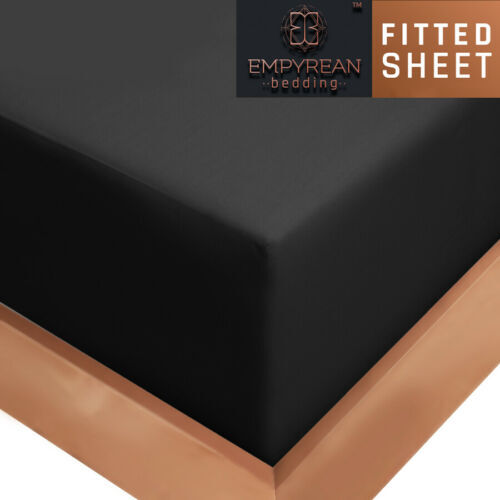 21” Extra Deep Pocket Ultra Soft Fitted Sheet with Corner Straps, Full - Black