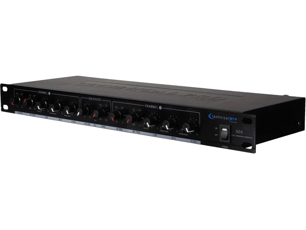 Technical Pro XO3 Professional 3 -Way Crossover with Sub Output used