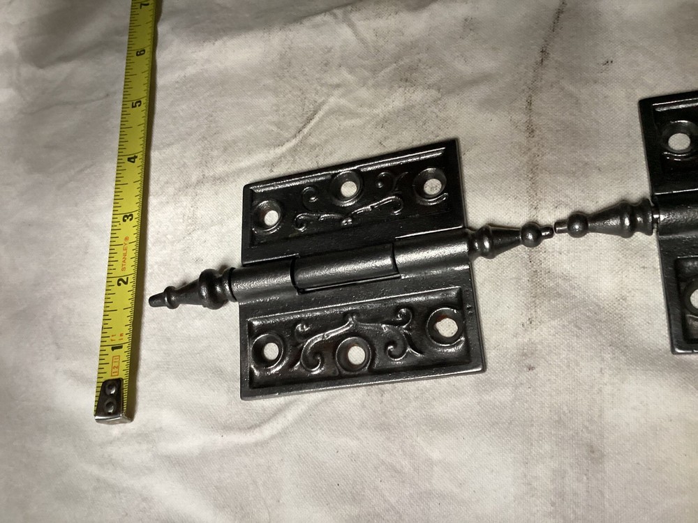 2 Cast Iron Hinges