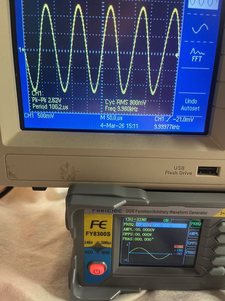 FeelElec 20MHz DDS Function/Arbitrary Waveform Generator (FY8300S-20M)