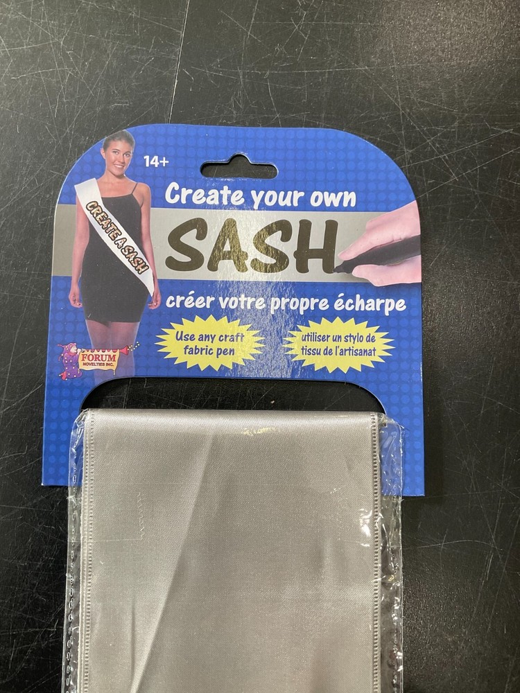 Silver Sash Create Your own Sash Adult
