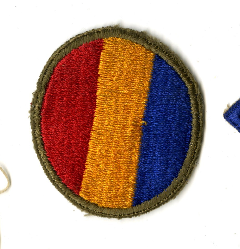 Replacement and Schools Command White Back Patch WWII Original