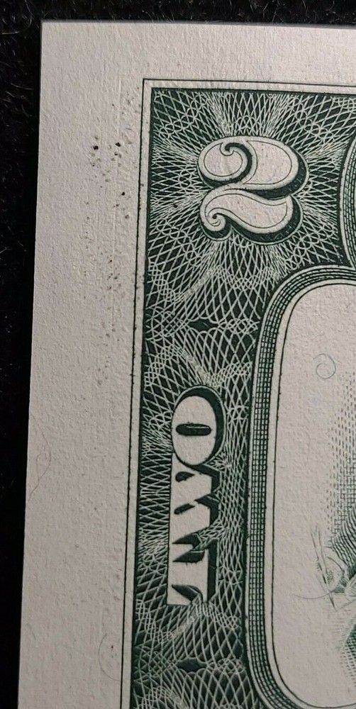 2003 $2 shift Error note Uncirculated condition, I 05062414 A, Actually 3 errors