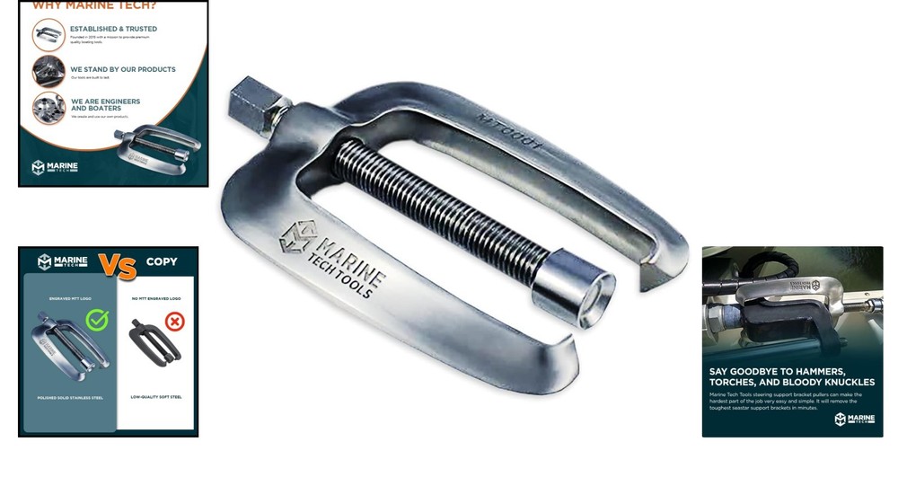 Durable Hydraulic Steering Support Puller for Easy Uflex & SeaStar Removal