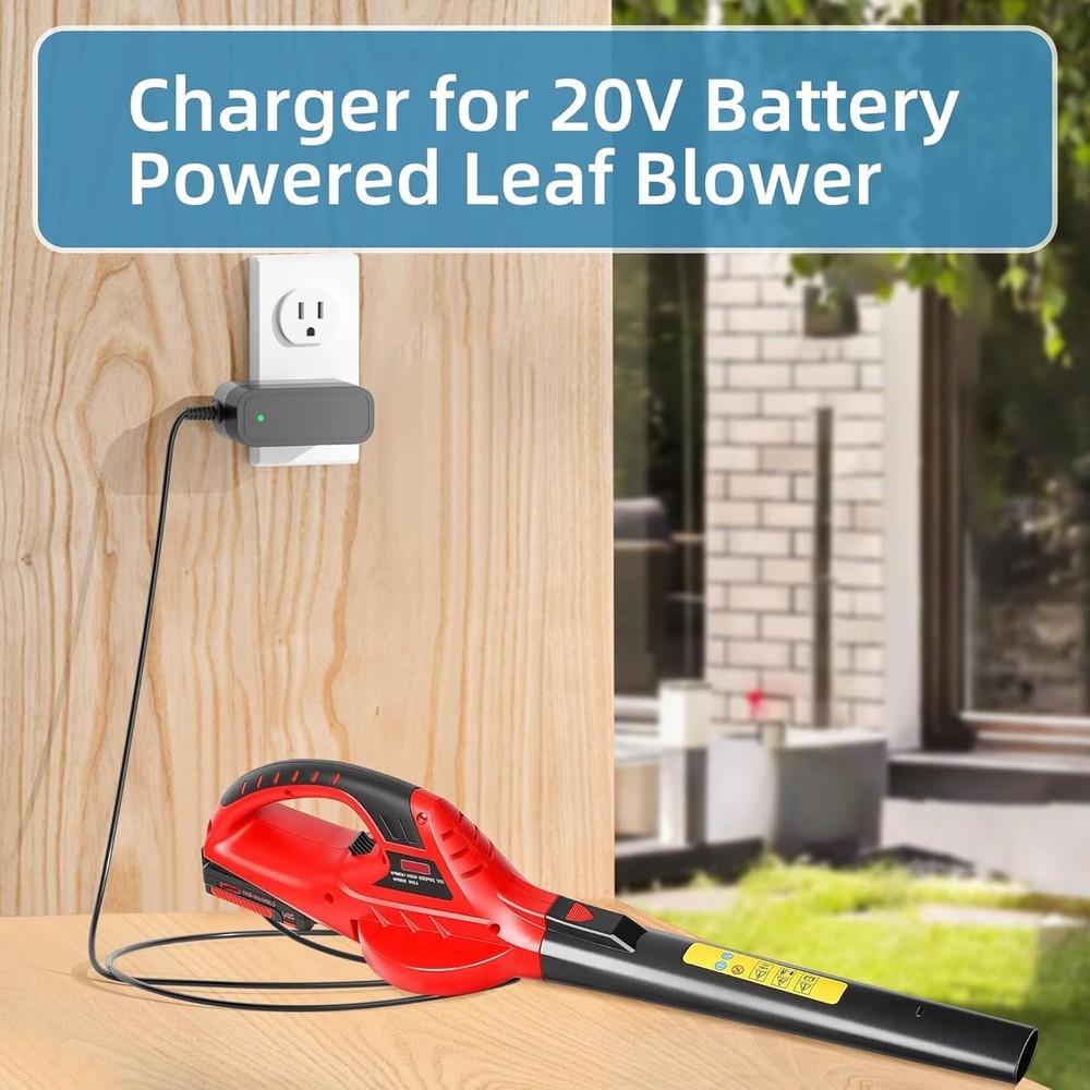 Versatile 20V Charger for MZK Leaf Blowers - Safe & Powerful Charging Solution