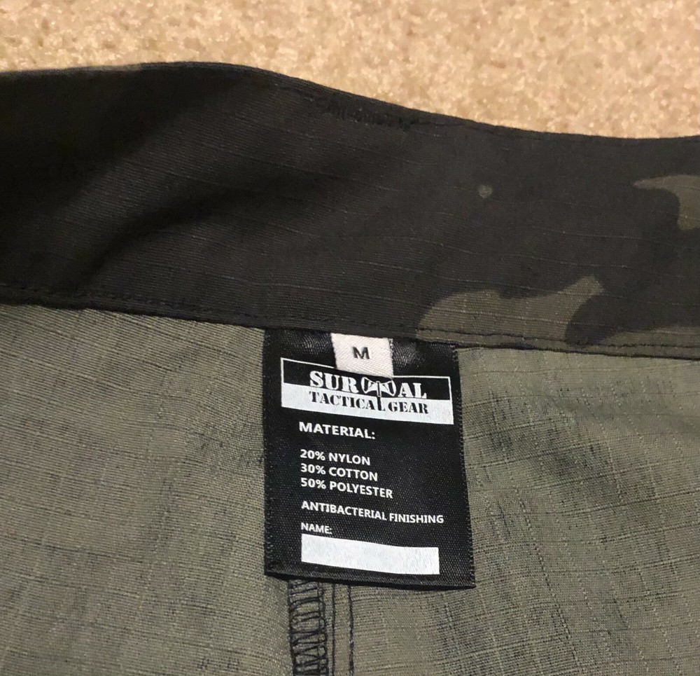 Survival Tactical Gear Men's Camo Pants Size Medium