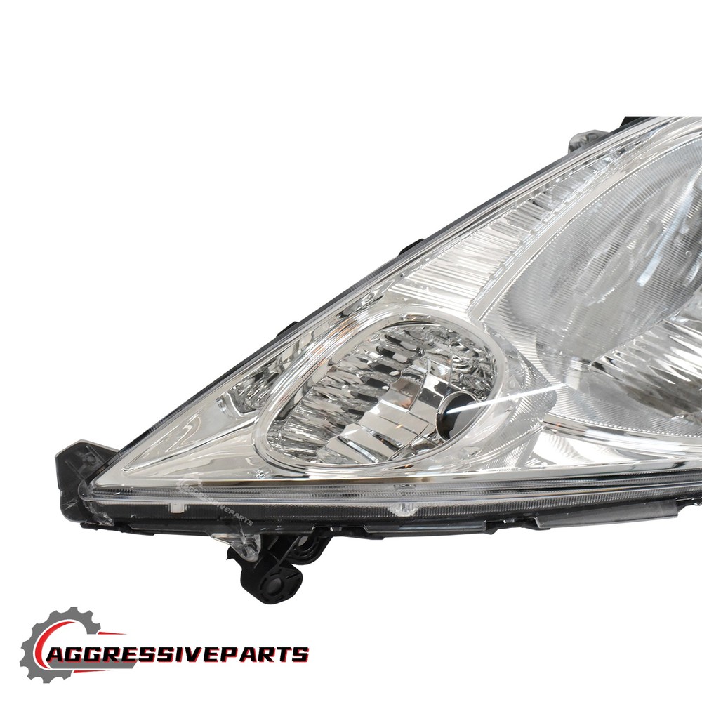 Left+Right Side For 2009-2014 Honda Fit Halogen Headlight Chrome Housing 2Pcs