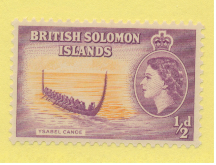 Solomon Islands (British) Stamp Scott #89, Mint Never Hinged