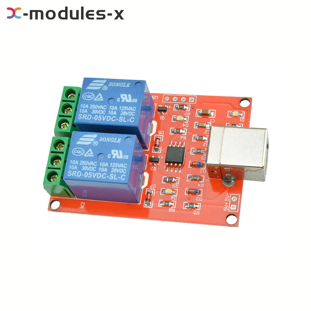 5/12V USB Relay 1/2/4/8CH Programmable Computer Control Relay For Smart Home New