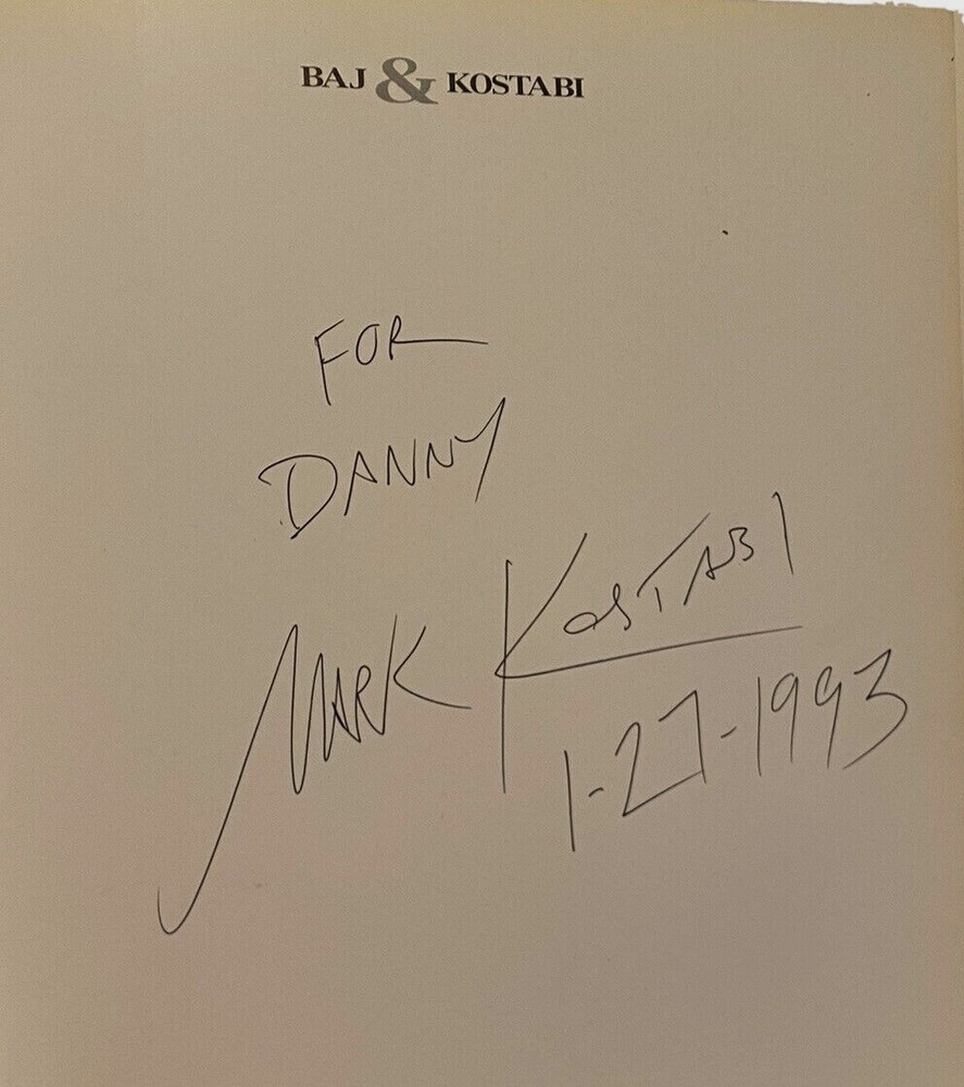 SIGNED BAJ & KOSTABI EXHIBITION CATALOG