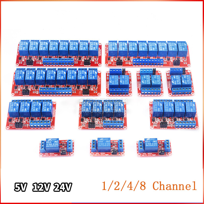 1 / 2 / 4 / 8 Channel Relay Board Module for Raspberry Pi ARM AVR DSP PIC MCU