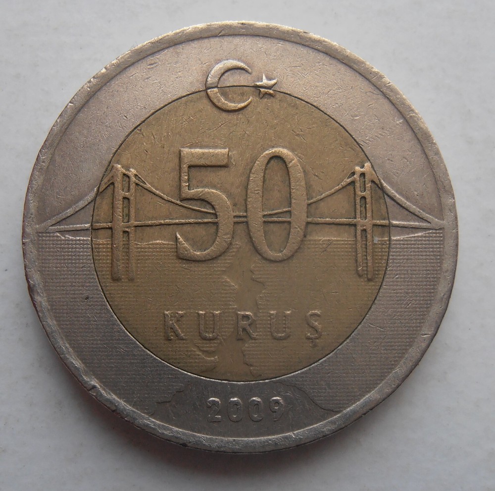 TURKEY 50 KURUS 2009