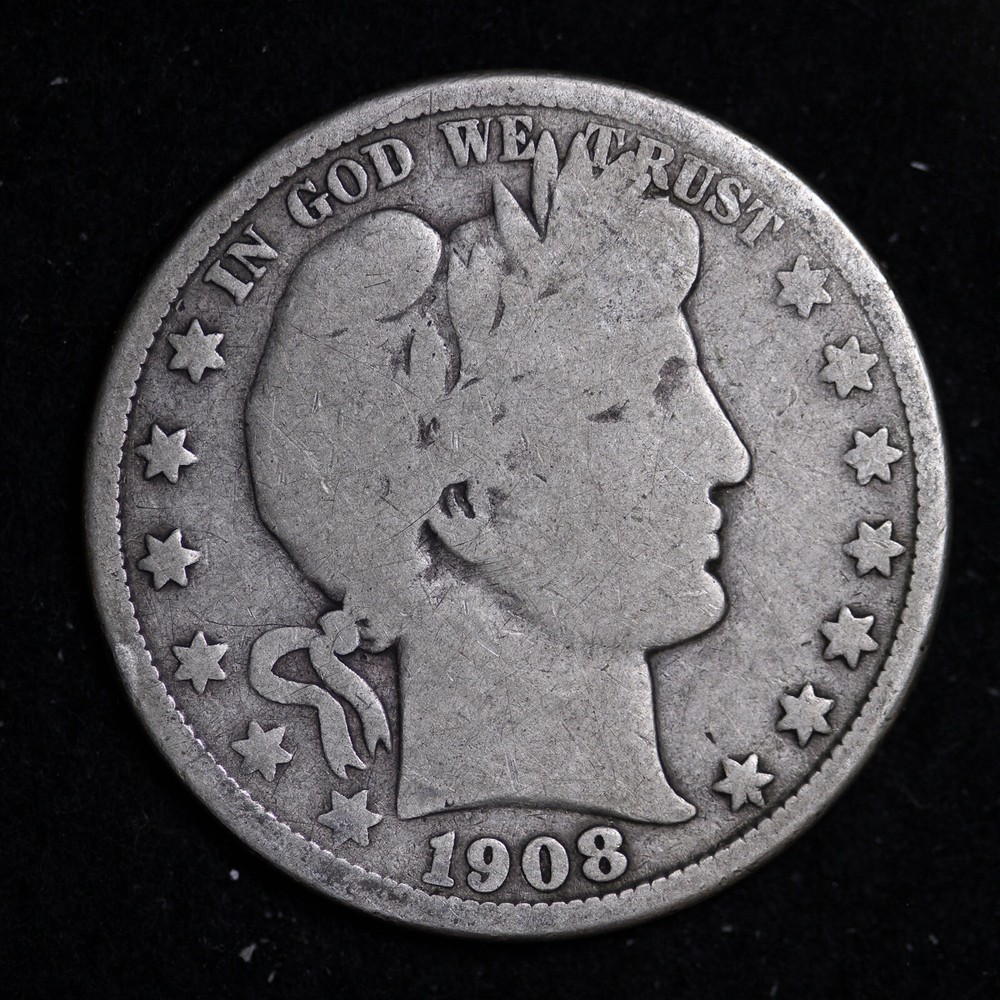 1908-O Barber Silver Half Dollar BO62