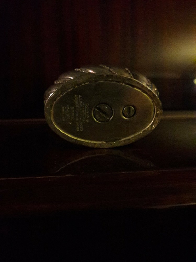 Vintage RONSON Crown Silverplate Table Lighter