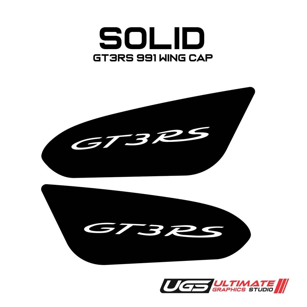 Wing Cap Accent Decal fits GT3RS 991 PORSCHE