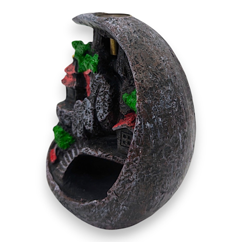 Incense Cone Backflow Burner Mountain Waterfall Smoke Cascade Holder