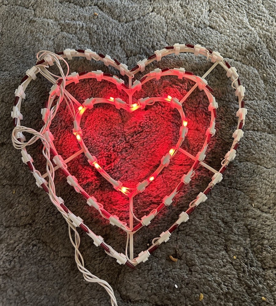 Vintage-Valentines Day-Pulsating Heart Decor-variable Speed Controller-lighting