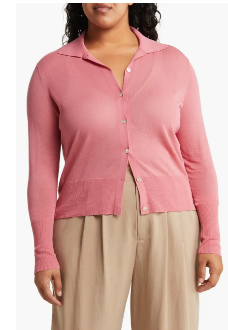 Vince Collar Cardigan (size 2X)