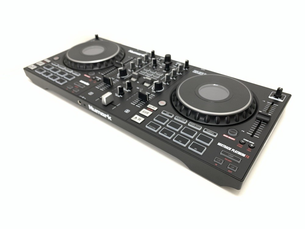 Numark Mixtrack Platinum FX 4 Deck DJ Controller Serato USB Mixer Work Good Look