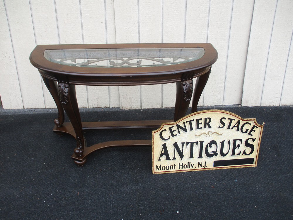 64172 Decorator Glass Top Console Sideboard Server