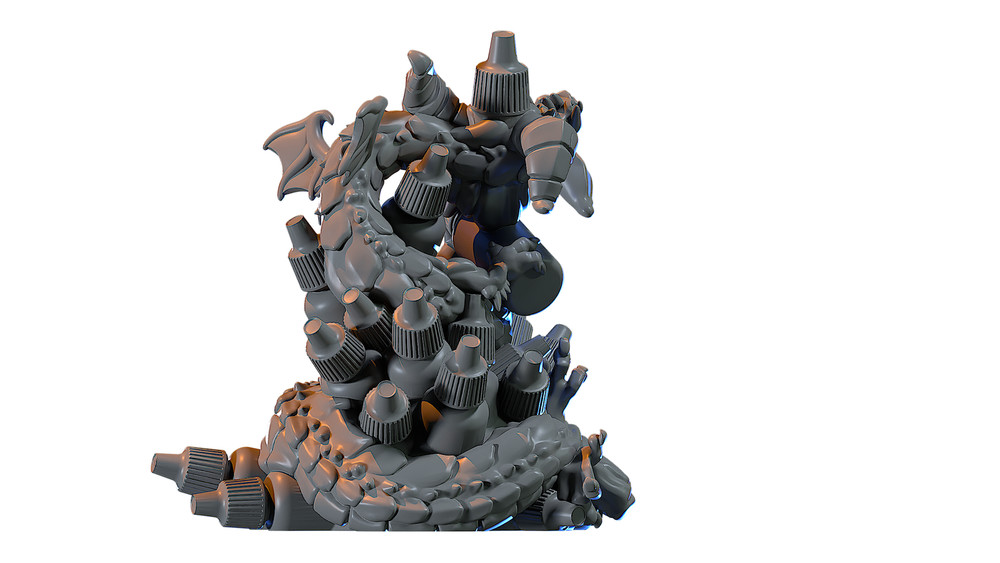 Capsule Chibi - Paint Hoarder Dragon