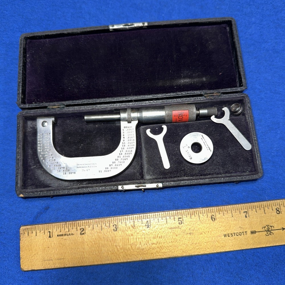 Brown & Sharpe  # 47 Micrometer and Original Case!