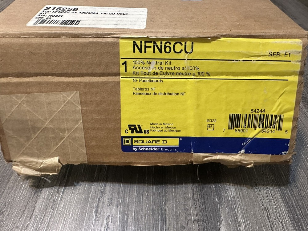Square D NFN6CU Neutral Kit for NF Panelboard - NEW  Open Box