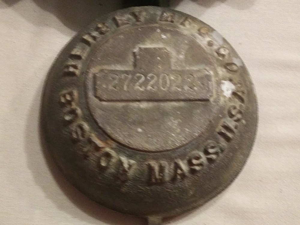 Brass Vintage Water Main Cap